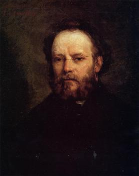古斯塔夫 庫爾貝 Portrait of Pierre-Joseph Proudhon